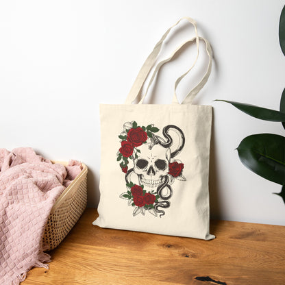 Skull & Roses Tote Bag